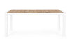 Tavolo Cameron con struttura in alluminio, piano in teak