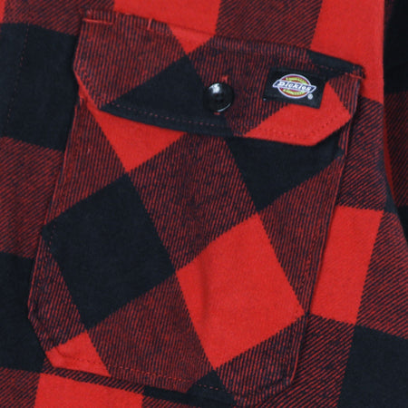 DICKIES Camicia Manica Lunga Uomo New Sacramento L/s Shirt Red da uomo