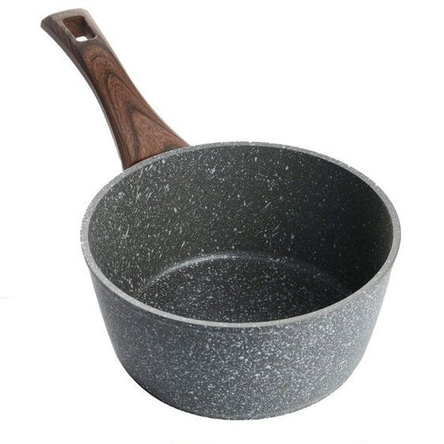 Casseruola Con Manico Legno Pentola Antiaderente Antigraffio Per Induzione Da ø16 A 20cm