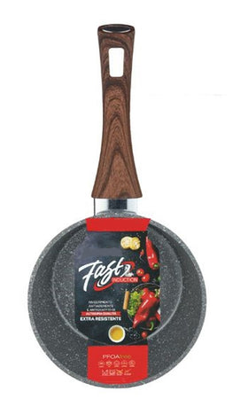 Casseruola Con Manico Legno Pentola Antiaderente Antigraffio Per Induzione Da ø16 A 20cm