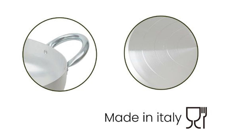 Tegame In Alluminio Pentola Con 2 Manici Metallo Da ø20 A 30 Cm Utensile Per Cucina
