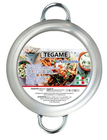 Tegame In Alluminio Pentola Con 2 Manici Metallo Da ø20 A 30 Cm Utensile Per Cucina