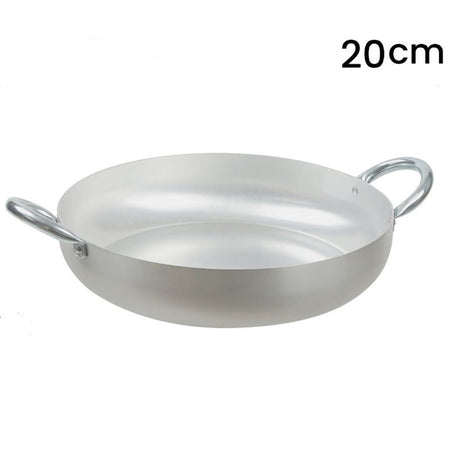 Tegame In Alluminio Pentola Con 2 Manici Metallo Da ø20 A 30 Cm Utensile Per Cucina
