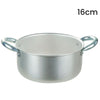 Casseruola Pentola In Alluminio Con 2 Maniglie Metallo ø16-18 Cm Utensile Per Cucina