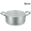 Casseruola Pentola In Alluminio Con 2 Maniglie Metallo ø16-18 Cm Utensile Per Cucina