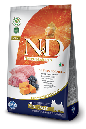 Farmina N&D Pumpkin mangime secco Cani Adulti Mini agnello e mirtillo 2,5 kg