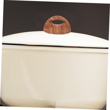 Pomello Manopola Ricambio Per Coperchio Resistente Al Calore ø7cm Effetto Legno 607416