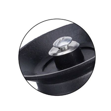 Pomello Manopola Di Ricambio Per Coperchio Antiscotto Antiscivolo ø6.5 Cm Nero 607413