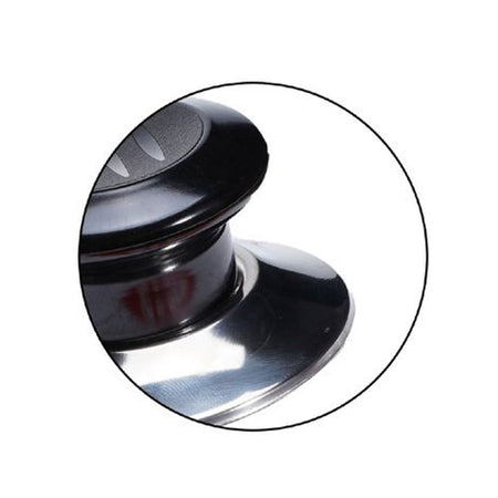 Pomello Manopola Di Ricambio Per Coperchio Pentole Padelle ø6.5 Cm Nero Argento 607414