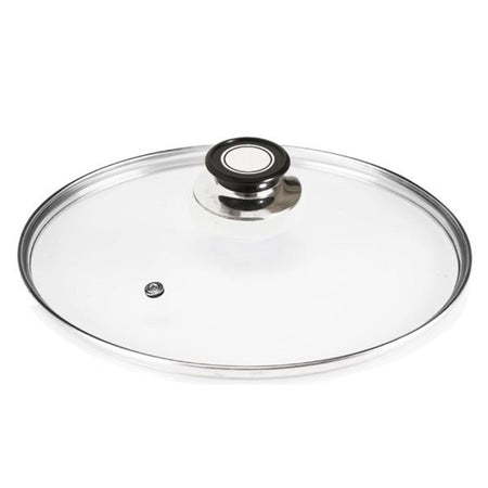 Coperchio In Vetro Accessorio Per Padella Pentole Universale Con Foro Vapore ø18-26-30cm