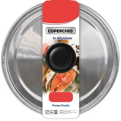 Coperchio In Alluminio Tondo ø16-18-38-40-42cm Per Padelle Pentole Casseruole Tegami