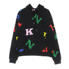 KARL KANI Felpa Cappuccio Uomo Retro Logo Hoodie Black/multi da uomo