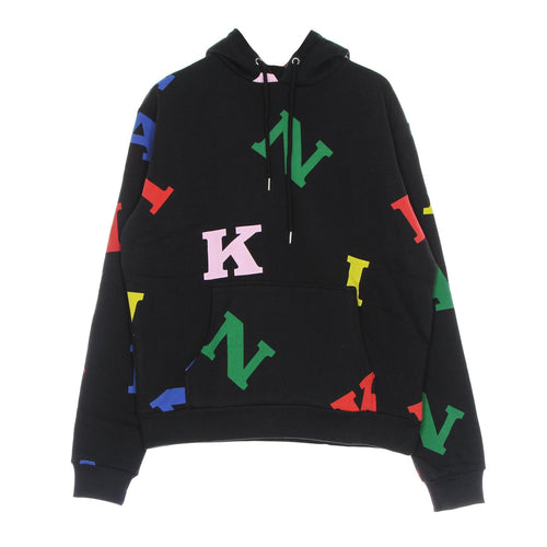 KARL KANI Felpa Cappuccio Uomo Retro Logo Hoodie Black/multi da uomo
