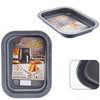 Teglia Rettangolare Bassa 20x14xh3cm Per Friggitrice Ad Aria Forno Antiaderente 054071