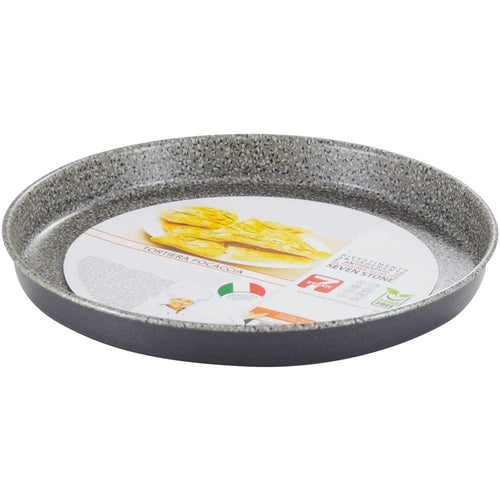 Teglia Stampo Tortiera Focaccia Rotonda ø22-32 Cm Antiaderente Antigraffio A 7 Strati