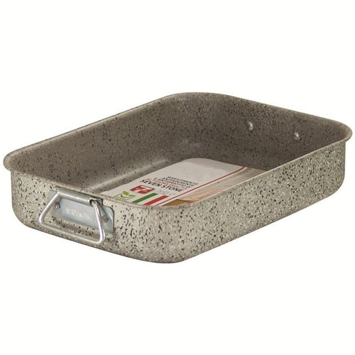 Rostiera Teglia Lasagnera Antiaderente Antigraffio No Pfoa 25-30-35 Cm Con Maniglie
