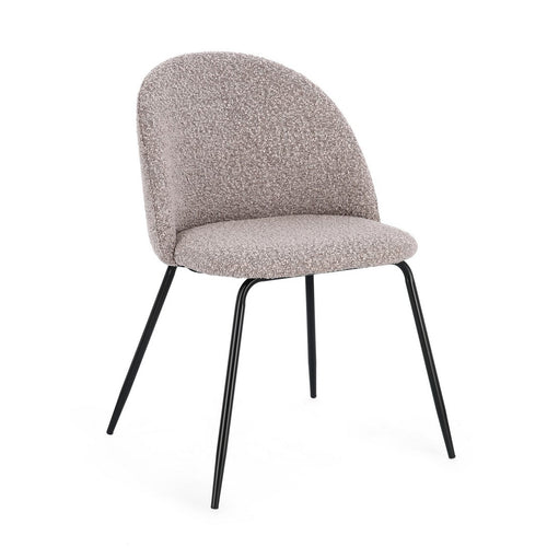 Sedia Tanya in polietere e gambe in tubolare di acciaio da interno