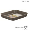 Sfornatutto Basso Teglia 29x25xh3cm Grigio Pietra In Alluminio Antiaderente 036855m