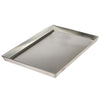 Teglia In Latta Rettangolare Saldata Bordata Da 60cm Per Pizza Forno Argento 006519