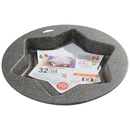 Stampo Teglia Forma Di Stella 32 Cm Per Torta Dolci In Alluminio Antiaderente 026290m