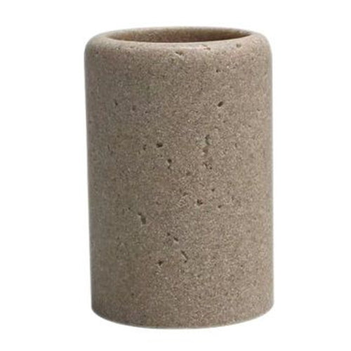 Bicchiere Porta Spazzolini Pietra Cemento Naturale Accessorio Arredo Da Bagno 87824