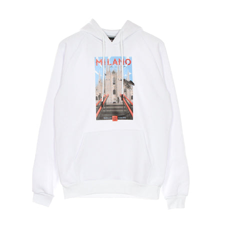 DOLLY NOIRE Felpa Cappuccio Uomo Milano Hoodie White da uomo
