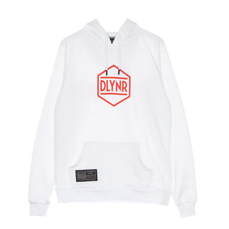 DOLLY NOIRE Felpa Cappuccio Uomo Logo Dlynr Hoodie White da uomo