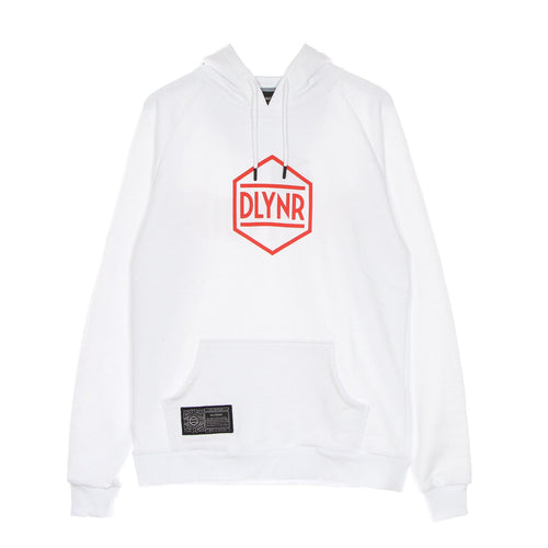 DOLLY NOIRE Felpa Cappuccio Uomo Logo Dlynr Hoodie White da uomo