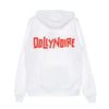 DOLLY NOIRE Felpa Cappuccio Uomo Logo Dlynr Hoodie White da uomo