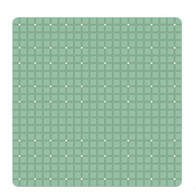 Tappeto Tappetino Verde Pvc Antiscivolo Per Vasca Bagno Doccia Quadrato 52x52cm 79764