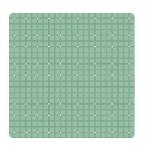 Tappeto Tappetino Verde Pvc Antiscivolo Per Vasca Bagno Doccia Quadrato 52x52cm 79764