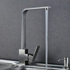Rubinetto Miscelatore In Acciaio Inox Satinato Canna Alta Lavello Per Cucina 52690