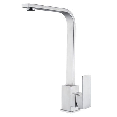 Rubinetto Miscelatore In Acciaio Inox Satinato Canna Alta Lavello Per Cucina 52690