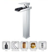 Rubinetto Miscelatore Per Lavabo Bagno A Cascata Con Piletta Acciaio Cromato 87397