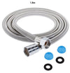 Tubo Flessibile Doccia Soffione Doccino Vasca Bagno 1.8mt Antipiega Acciaio Cromato 69228