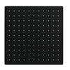 Soffione Doccia Ultra Slim Quadrato 25x25cm Bagno Miscelatore Nero Attacco Universale 87883