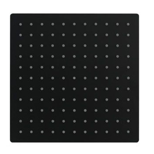 Soffione Doccia Ultra Slim Quadrato 25x25cm Bagno Miscelatore Nero Attacco Universale 87883