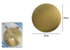 Soffione Doccia Ultra Slim Rotondo ø25cm Oro Satinato Attacco Universale ½ Bagno 87884