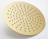 Soffione Doccia Ultra Slim Rotondo ø25cm Oro Satinato Attacco Universale ½ Bagno 87884
