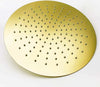 Soffione Doccia Ultra Slim Rotondo ø25cm Oro Satinato Attacco Universale ½ Bagno 87884
