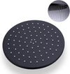 Soffione Doccia Ultra Slim Rotondo ø25cm Nero Attacco Universale ½ Bagno Miscelatore 87885