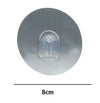 Supporto Base Con Biadesivo Rotondo Ricambio Per Ventosa 8x1.5x8cm Bagno Cucina 79831