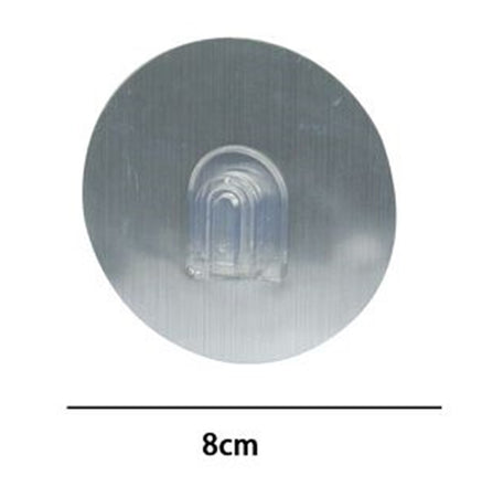 Supporto Base Con Biadesivo Rotondo Ricambio Per Ventosa 8x1.5x8cm Bagno Cucina 79831
