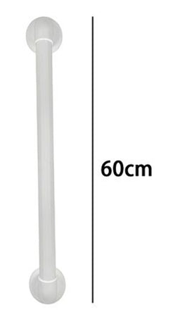 Maniglione Per Bagno 60cm Di Sicurezza Sostegno Doccia Per Disabili Anziani Bianco 005325
