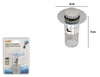 Tappo Per Lavandino Pop Up Di Scarico Filtro Universale Bagno Cucina Lavabo Lavello 87337