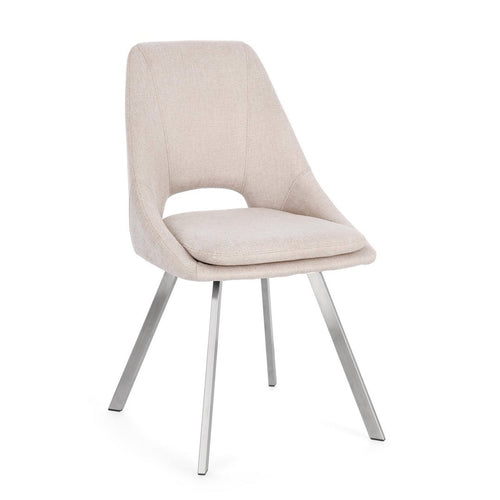 Sedia Kashar con struttura in compensato, per arredo interno 45 x 49,5 x h 85 cm