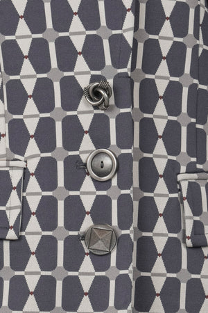 MALIPARMI Maliparmi - Giacca - 460727 - Grigio/Avorio da donna