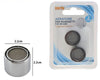 Set 2 Pz Aeratore Per Rubinetti F22 In Abs Filtro Femmina Rompigetto Bagno Cucina 52228