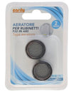 Set 2 Pz Aeratore Per Rubinetti F22 In Abs Filtro Femmina Rompigetto Bagno Cucina 52228
