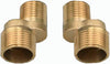 Kit 2pz Connettore Eccentrico Per Rubinetto 3/4 Raccordo Rosetta 65mm Accessorio 52363